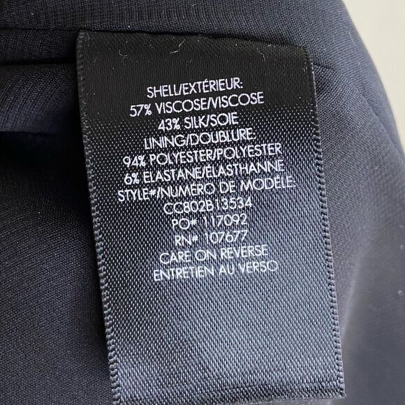 Alice + Olivia Abney Midi Black Dress Wrap Blooming Bouquet Floral Size S - Picture 9 of 9